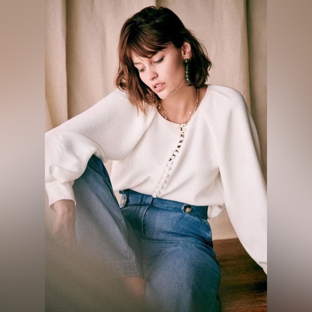 Sézane Amy blouse sz 38/6 Medium EUC